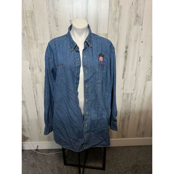 Blue denim blouse - Picture 1 of 7